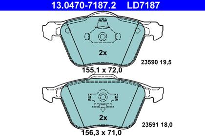 Bremsbelagsatz Ceramic vorne Volvo