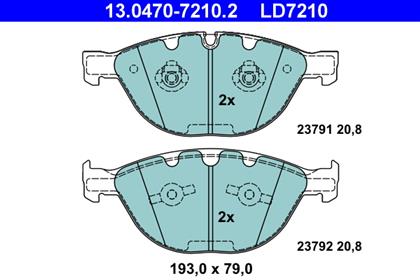 Bremsbelagsatz Ceramic vorne BMW