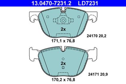Bremsbelagsatz Ceramic vorne BMW
