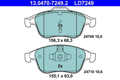 Bremsbelagsatz Ceramic vorne Renault