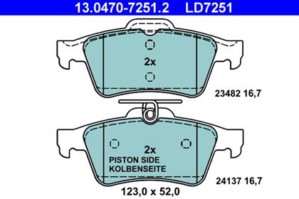 Bremsbelagsatz Ceramic hinten Renault
