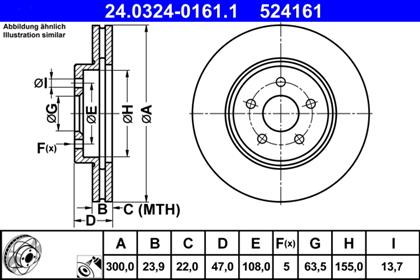 Bremsscheibe 23.9x300