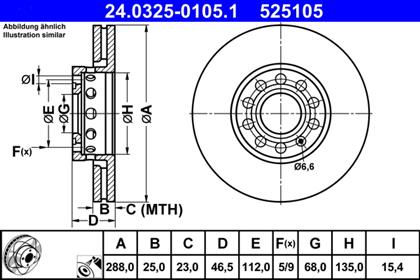 Bremsscheibe belüftet PowerDisc vorne