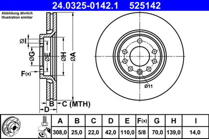 Bremsscheibe belüftet PowerDisc vorne