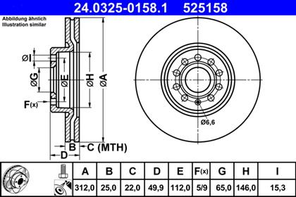 Bremsscheibe belüftet PowerDisc vorne