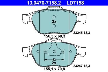 Bremsbelagsatz Ceramic vorne Renault