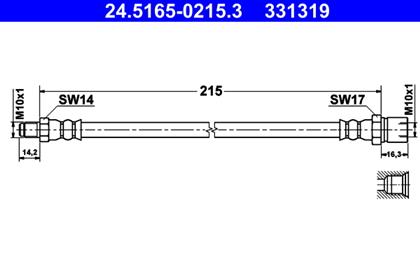 Bremsschlauch hinten VW