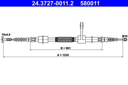 Seilzug, Feststellbremse 1.235mm