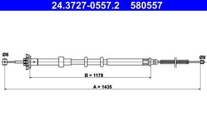 Seilzug, Feststellbremse 1.435mm