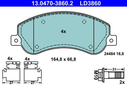 Bremsbelagsatz Ceramic vorne VW