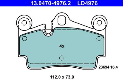 Bremsbelagsatz Ceramic hinten