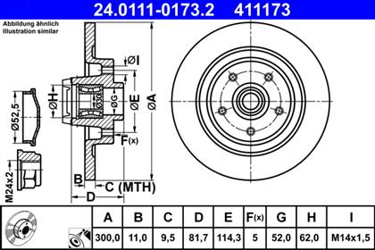Bremsscheibe hinten Renault