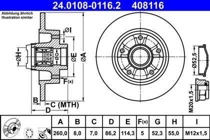 Bremsscheibe hinten Renault