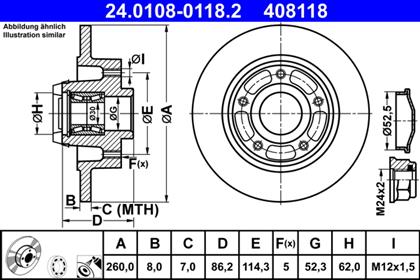 Bremsscheibe hinten Renault