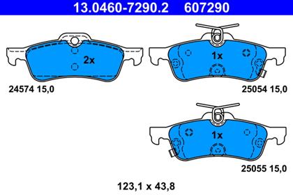 Bremsbelagsatz hinten Honda