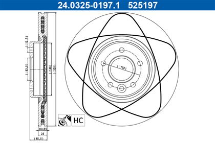 Bremsscheibe belüftet PowerDisc vorne