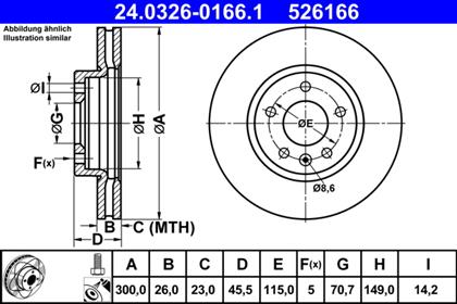 Bremsscheibe belüftet PowerDisc vorne