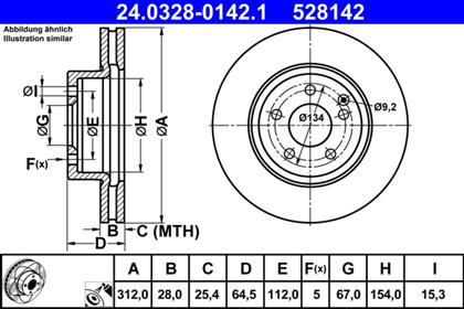 Bremsscheibe belüftet PowerDisc vorne