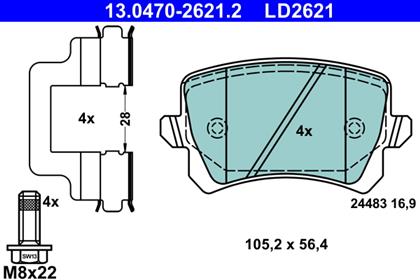 Bremsbelagsatz Ceramic hinten