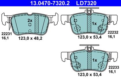 Bremsbelagsatz Ceramic hinten Ford