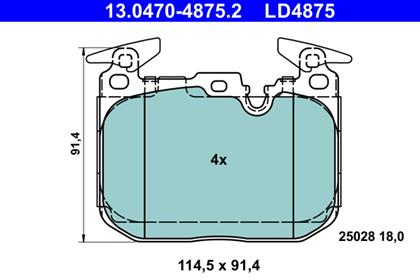 Bremsbelagsatz Ceramic vorne BMW