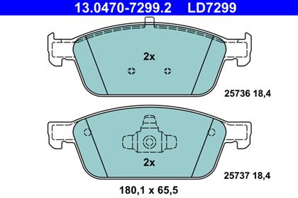 Bremsbelagsatz Ceramic vorne Ford