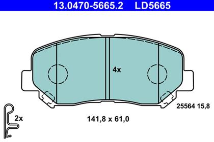 Bremsbelagsatz Ceramic vorne Mazda