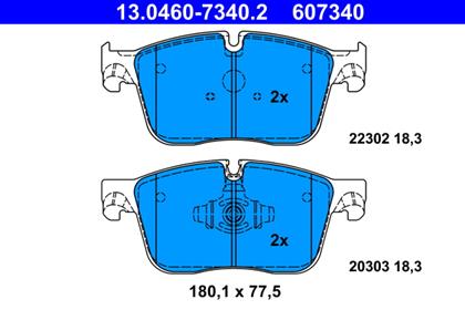 Bremsbelagsatz 18.3mm