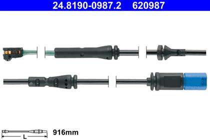 Warnkontakt, Bremsbelagverschleiß