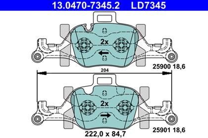 Bremsbelagsatz Ceramic vorne BMW