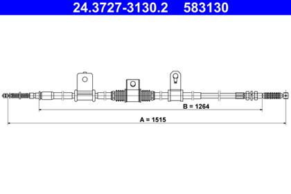 Seilzug, Feststellbremse 1.515mm