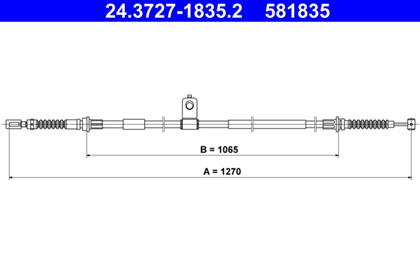 Seilzug, Feststellbremse 1.270mm