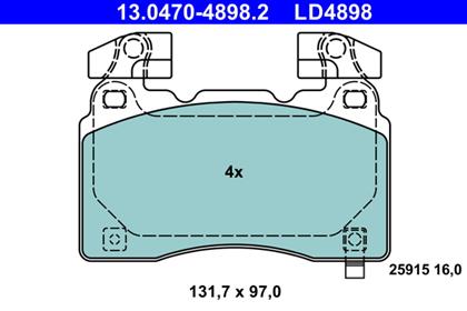 Bremsbelagsatz Ceramic vorne