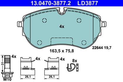 Bremsbelagsatz Ceramic vorne VW
