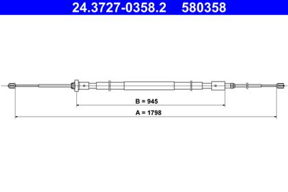 Seilzug, Feststellbremse 1.798mm