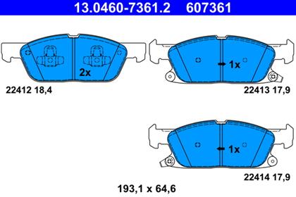 Bremsbelagsatz vorne Ford