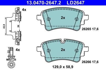 Bremsbelagsatz Ceramic hinten