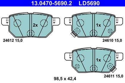 Bremsbelagsatz Ceramic hinten