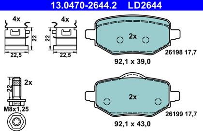 Bremsbelagsatz Ceramic hinten