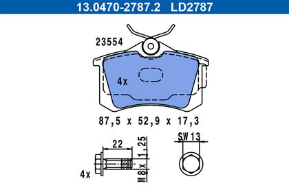 Bremsbelagsatz Ceramic hinten