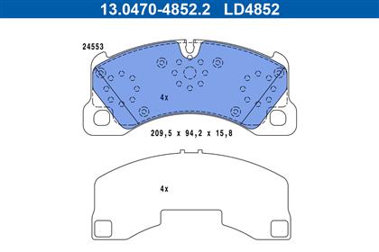 Bremsbelagsatz Ceramic vorne