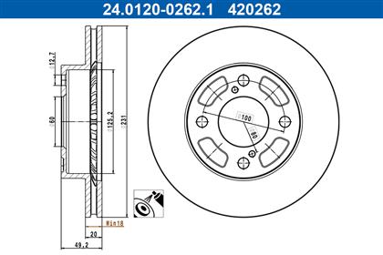 Bremsscheibe belüftet vorne Suzuki