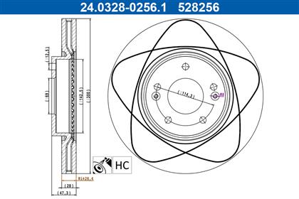 Bremsscheibe belüftet PowerDisc vorne