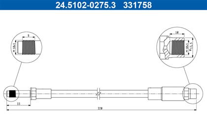 Bremsschlauch hinten BMW