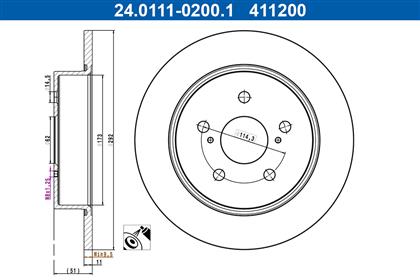 Bremsscheibe hinten Toyota