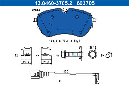 Bremsbelagsatz vorne VW