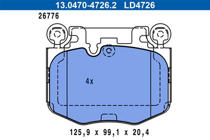 Bremsbelagsatz Ceramic vorne BMW