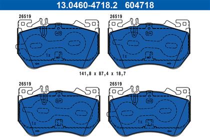 Bremsbelagsatz vorne Mercedes