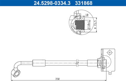 Bremsschlauch vorne links Hyundai