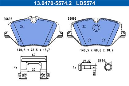 Bremsbelagsatz Ceramic vorne